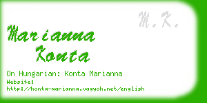 marianna konta business card